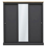 Mirrored Wardrobe With 3 Sliding Doors - Devon