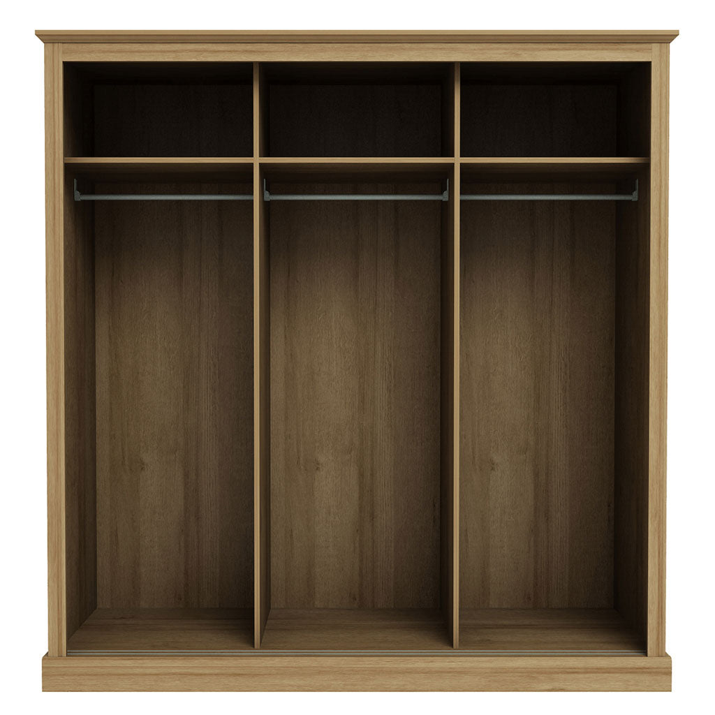 Mirrored Wardrobe With 3 Sliding Doors - Devon