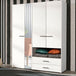 Mirrored Wardrobe With 4 Doors And 2 Drawers - Lima