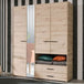 Mirrored Wardrobe With 4 Doors And 2 Drawers - Lima