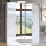 Mirrored Wardrobe With 4 Doors - Redmond