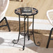 Mosaic Ceramic Tile Top Garden Bistro Table Round - Velmora