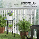 Mosaic Ceramic Tile Top Garden Bistro Table Round - Velmora