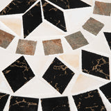 Mosaic Ceramic Top Outdoor Garden Patio Side Table Round - Velmora