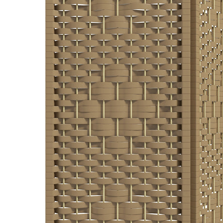 Paper Rope 3 Panel Folding Room Divider 120cm Wide - Velmora