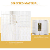 Paper Rope 3 Panel Folding Room Divider 120cm Wide - Velmora