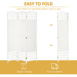 Paper Rope 3 Panel Folding Room Divider 120cm Wide - Velmora