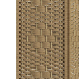 Paper Rope 4 Panel Folding Room Divider 160cm Wide - Velmora