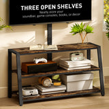 Particle Board TV Stand 108cm Wide With Bracket - Velmora