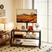 Particle Board TV Stand 108cm Wide With Bracket - Velmora
