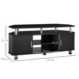 Particle Board TV Stand 120cm Wide With 2 Doors - Velmora