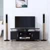 Particle Board TV Stand 120cm Wide With 2 Doors - Velmora