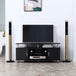 Particle Board TV Stand 120cm Wide With 2 Doors - Velmora