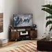 Particle Board TV Stand 120cm Wide With 2 Doors - Velmora