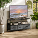 Particle Board TV Stand 120cm Wide With 3 Foldable Drawers - Velmora