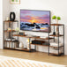 Wooden TV Stand 212cm Wide With Steel Frame - Velmora