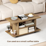 Wooden TV Stand 80cm Wide With Bookshelf - Velmora