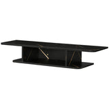Particleboard Wall Mounted Floating TV Stand 105cm Wide - Velmora