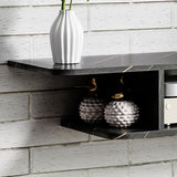 Particleboard Wall Mounted Floating TV Stand 105cm Wide - Velmora