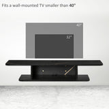 Particleboard Wall Mounted Floating TV Stand 105cm Wide - Velmora
