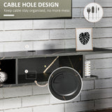 Particleboard Wall Mounted Floating TV Stand 105cm Wide - Velmora