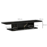 Particleboard Wall Mounted Floating TV Stand 105cm Wide - Velmora