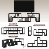 Particle Board Wall Mounted TV Stand 180cm Wide - Velmora