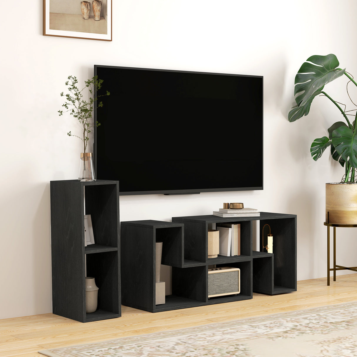 Particle Board Wall Mounted TV Stand 180cm Wide - Velmora
