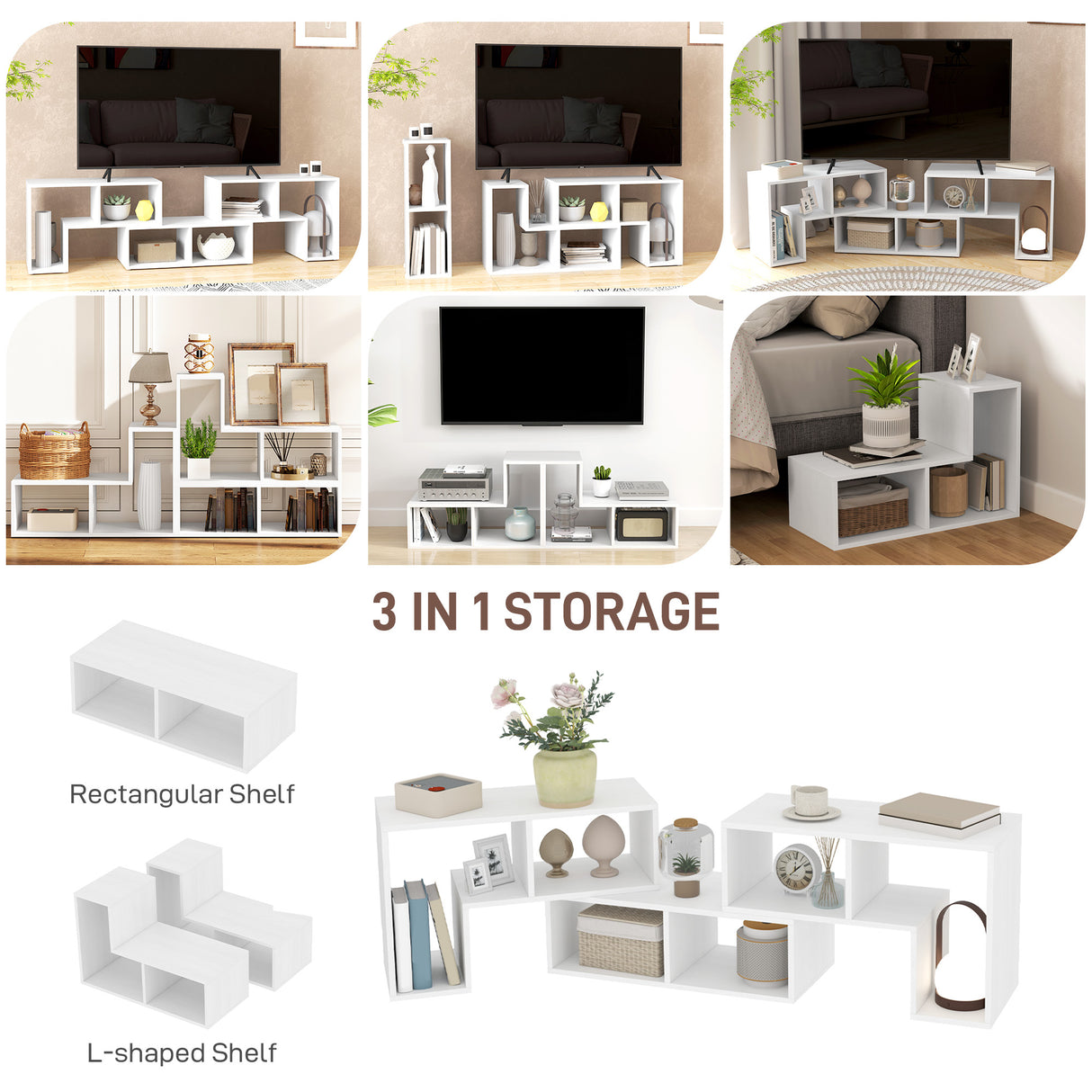 Particle Board Wall Mounted TV Stand 180cm Wide - Velmora