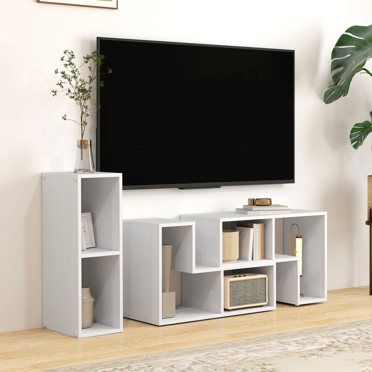 Particle Board Wall Mounted TV Stand 180cm Wide - Velmora