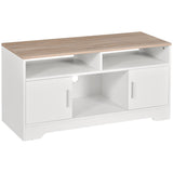 Particle Board TV Stand 105cm Wide With 2 Doors - Velmora