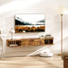 Particle Board Wall Mounted Floating TV Stand 120cm Wide With Flip Up Drawer - Velmora