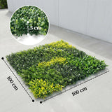PE Artificial Grass Backdrop Wall Panel 100cm Wide - Velmora