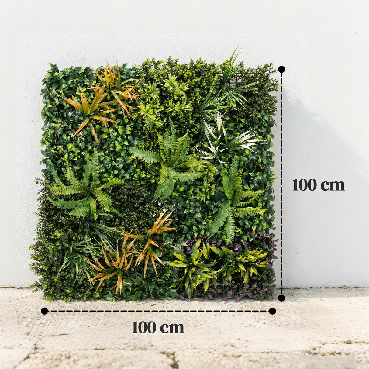 PE Artificial Grass Wall Panel 100cm Wide - Velmora