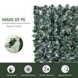 PE Artificial Leaf Hedge Screen Privacy Garden Fence Panel 240cm Wide x 100 High - Velmora