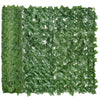 PE Artificial Leaf Hedge Screen Privacy Garden Fence Panel 300cm Wide x 100 High - Velmora