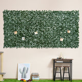PE Artificial Leaf Hedge Screen Privacy Garden Fence Panel 300cm Wide x 150 High - Velmora