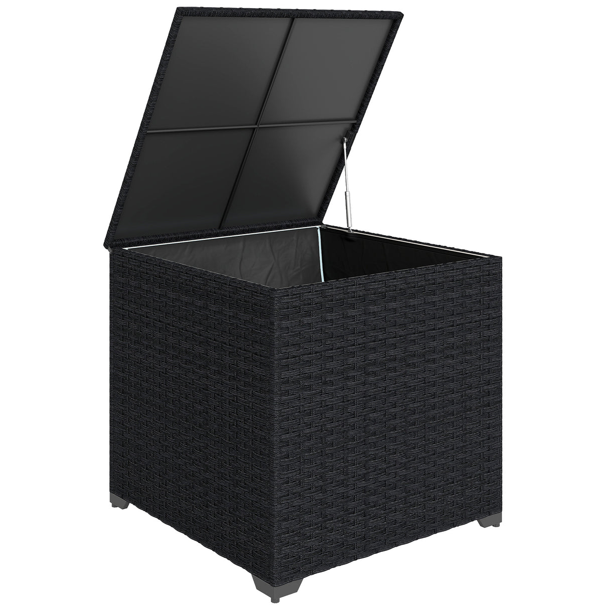 PE Rattan Outdoor Garden Storage Box 253Ltr - Velmora