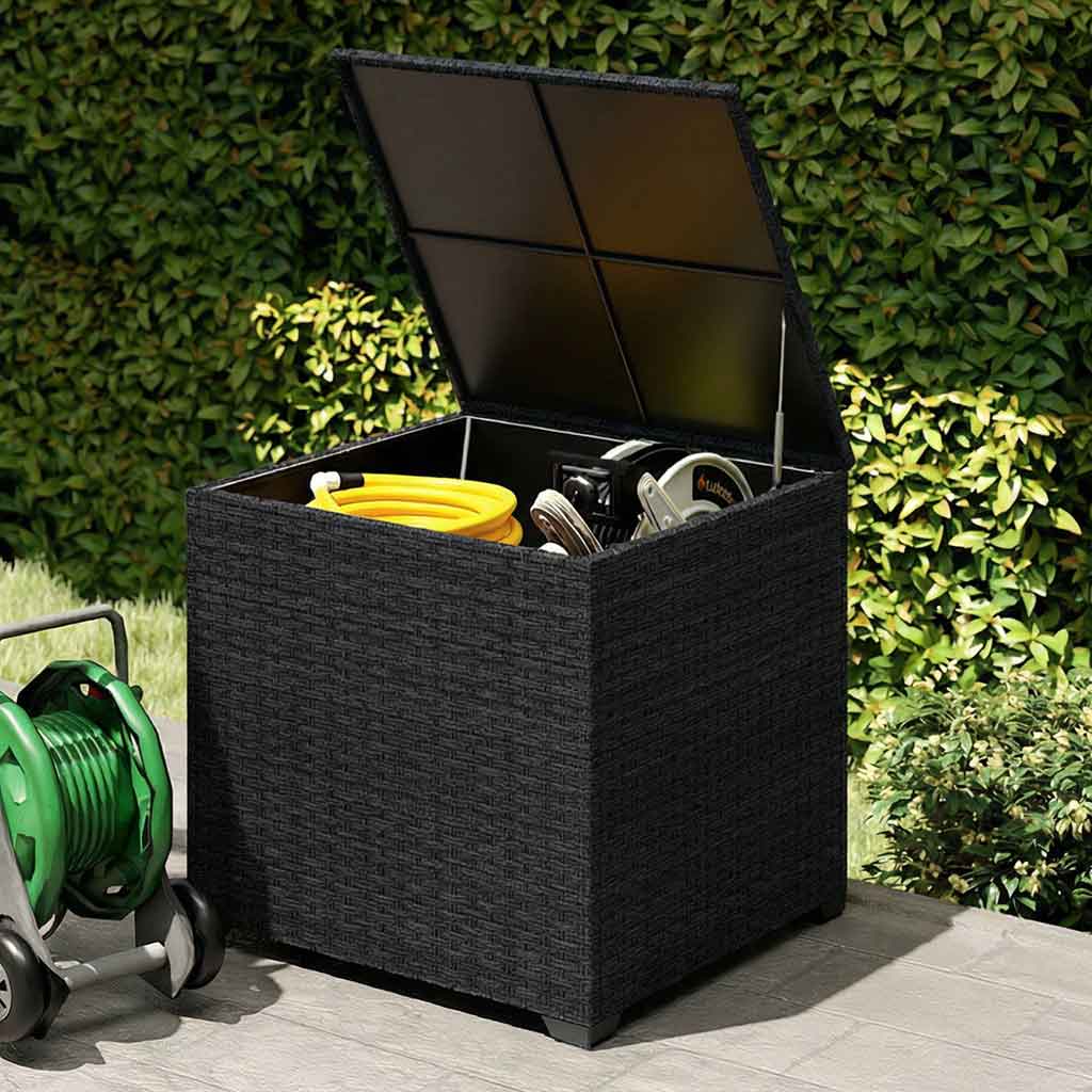PE Rattan Outdoor Garden Storage Box 253Ltr - Velmora