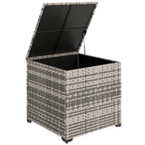 PE Rattan Outdoor Garden Storage Box 253Ltr - Velmora
