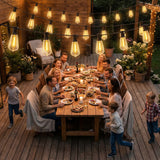 PET Garden Curtain Lights Connectable Fairy Curtain Lights Plug-in IP44 Waterproof - Velmora