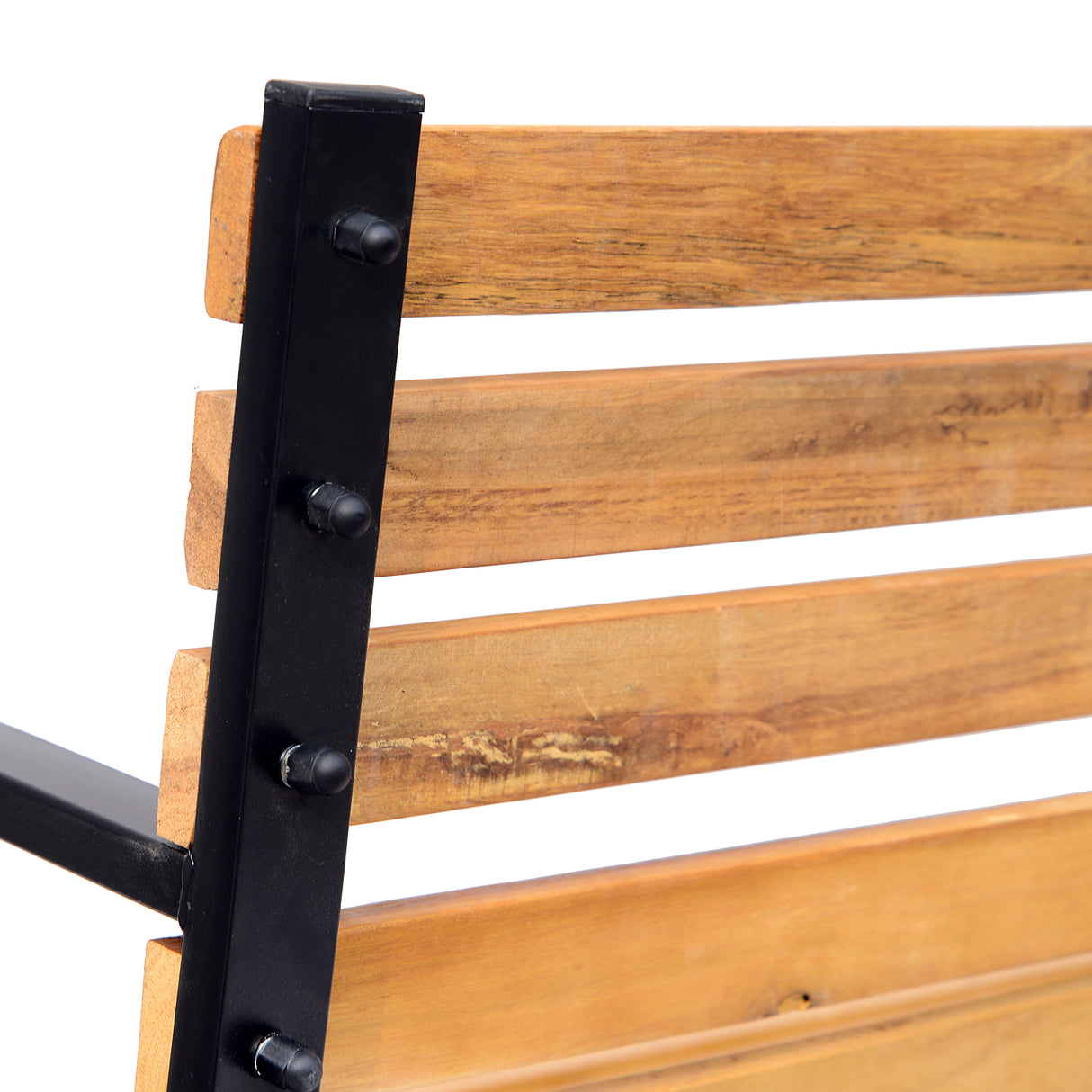Pine Wood 2 Seater Garden Bench - Velmora