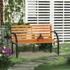 Pine Wood 2 Seater Garden Bench - Velmora