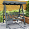 Pine Wood 2 Seater Garden Swing Hammock Bench - Velmora