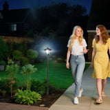 Plastic 1.2m Solar Powered Garden Lamp Post - Velmora