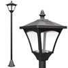 Plastic 1.2m Solar Powered Garden Lamp Post - Velmora