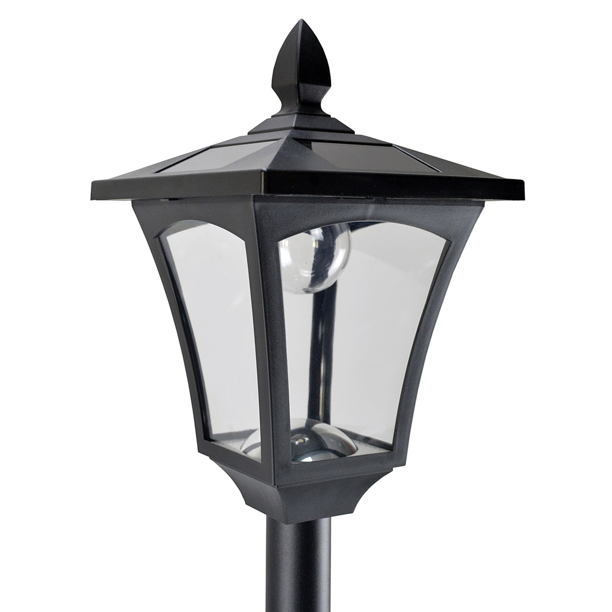 Plastic 2 Pieces 1.6m Tall Garden Solar Garden Lamp Post - Velmora