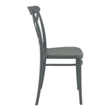 Plastic Accent Chair Stackable - Cross