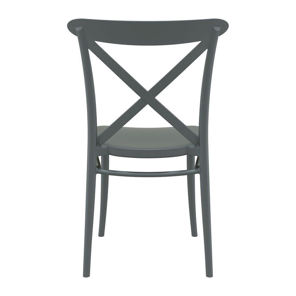 Plastic Accent Chair Stackable - Cross
