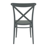 Plastic Accent Chair Stackable - Cross
